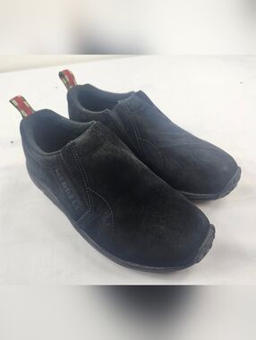 Merrell Women's 6.5 M Black Suede Slip-On Loafers Hiking Shoes